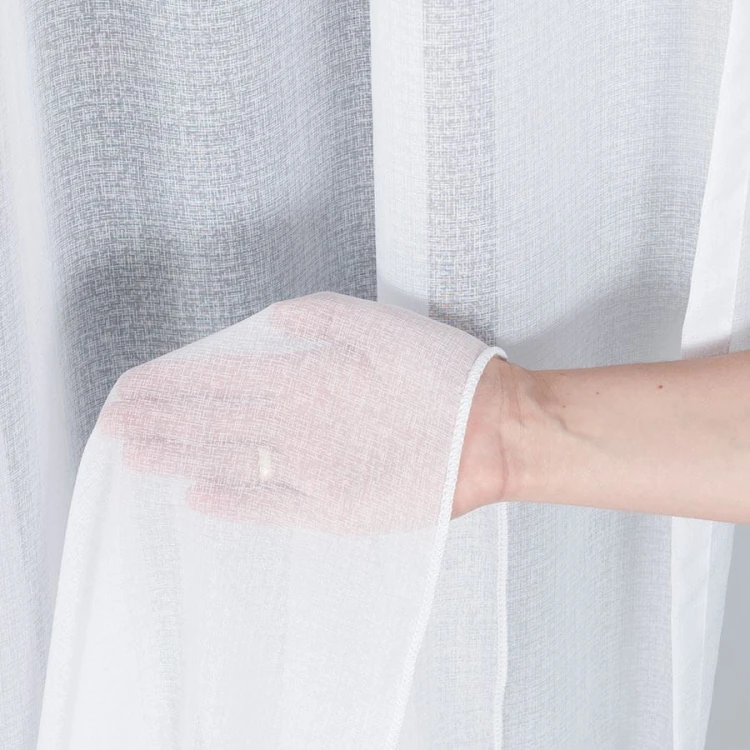 Firanka fantazyjna z ołowianką, wysokość 330cm, kolor biały