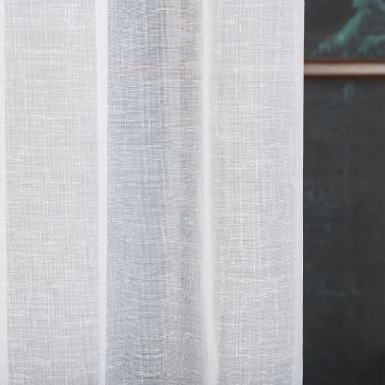 Firanka fantazyjna błyszcząca, wysokość 300cm, kolor biały