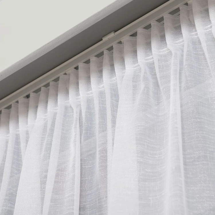 Firanka fantazyjna błyszcząca, wysokość 300cm, kolor biały