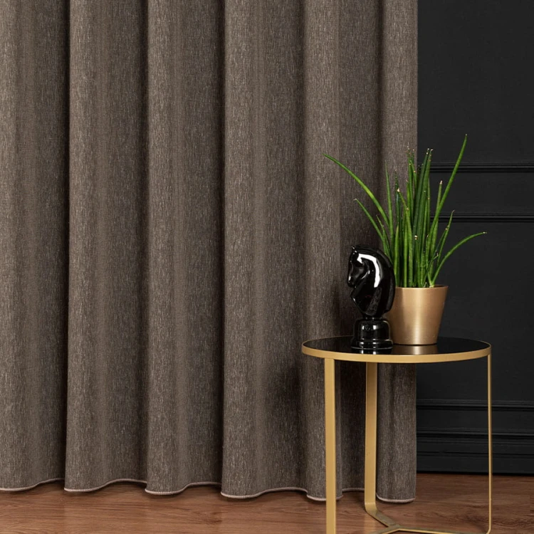 TIFFANY Firanka fantazyjna, wysokość 300cm, kolor brązowoszary