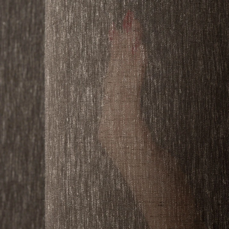 TIFFANY Firanka fantazyjna, wysokość 300cm, kolor brązowoszary