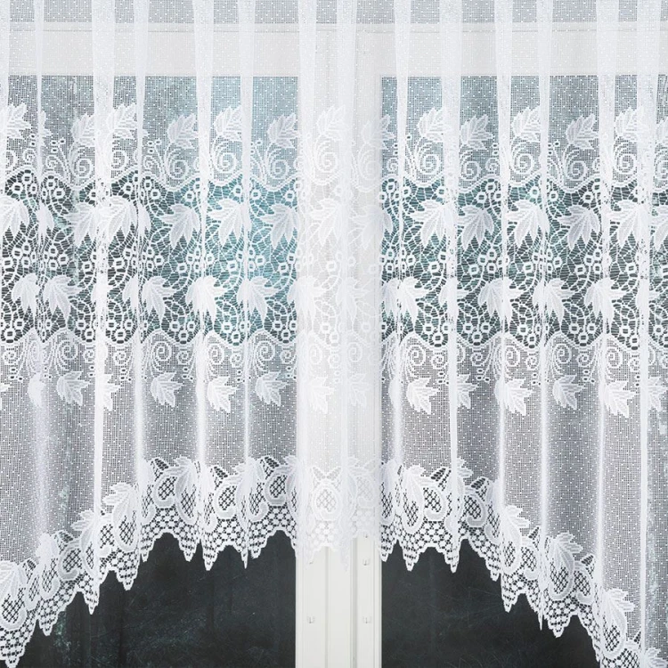 ELŻBIETA Firanka żakardowa gotowa 530x160 cm biała