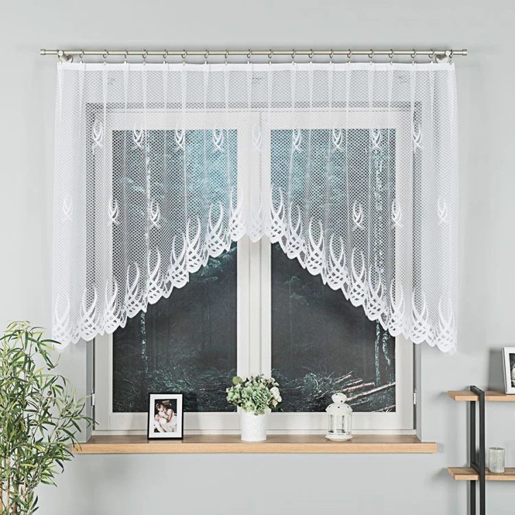 GOSIA Firanka żakardowa gotowa 250x120 cm biała