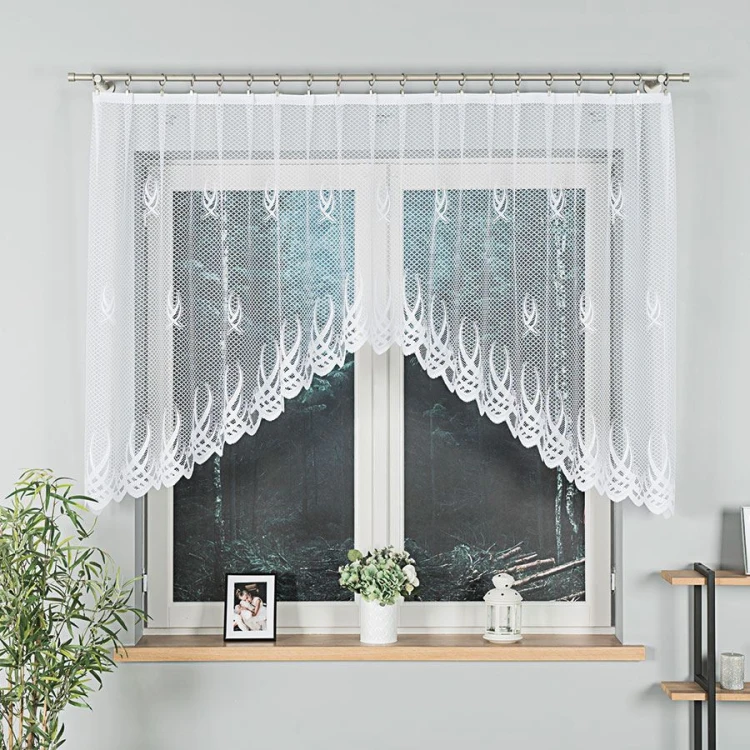 GOSIA Firanka żakardowa gotowa 300x120 cm  biała