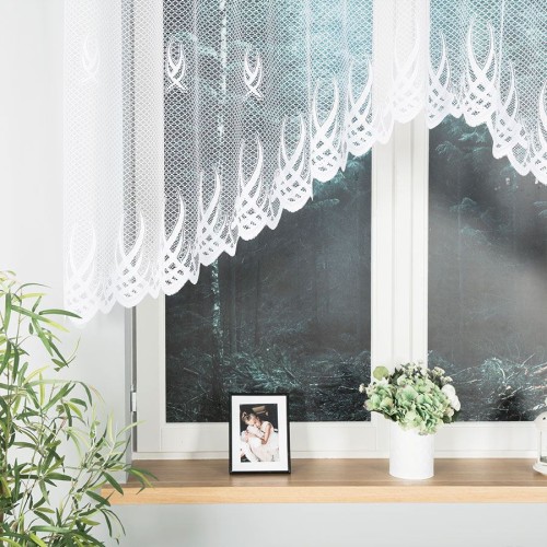 GOSIA Firanka żakardowa gotowa 300x120 cm  biała