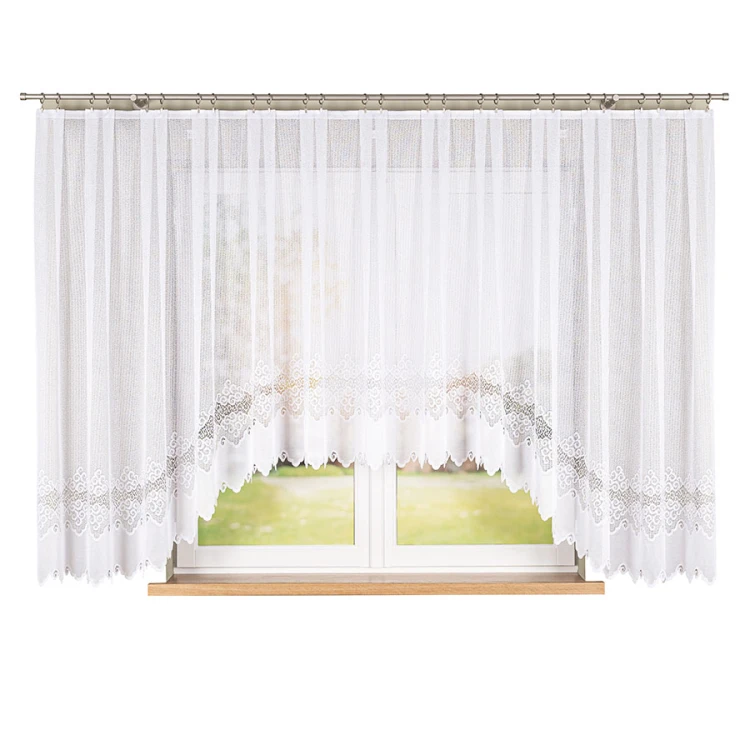 MODESTA Firanka żakardowa gotowa 500x160 cm biała