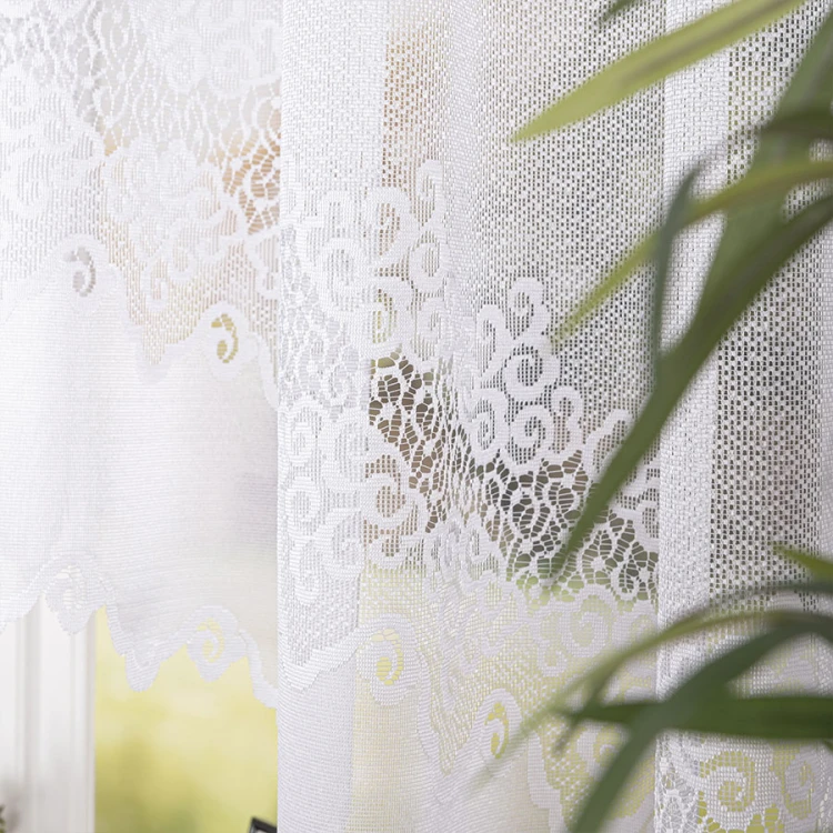 MODESTA Firanka żakardowa gotowa 250x80 cm biała