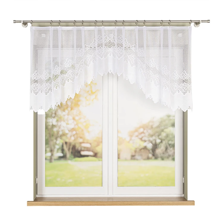 MODESTA Firanka żakardowa gotowa 250x80 cm biała