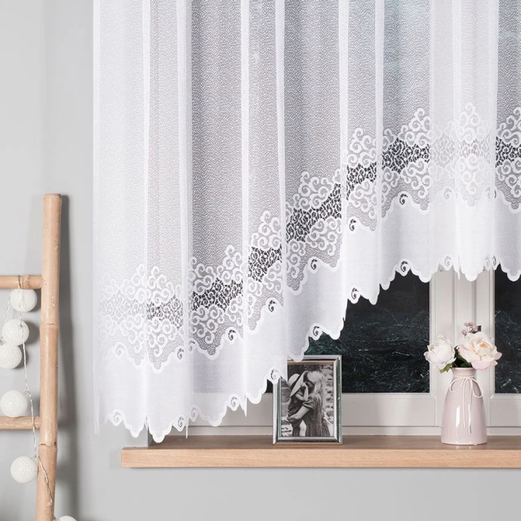 MODESTA Firanka żakardowa gotowa 300x160 cm biała