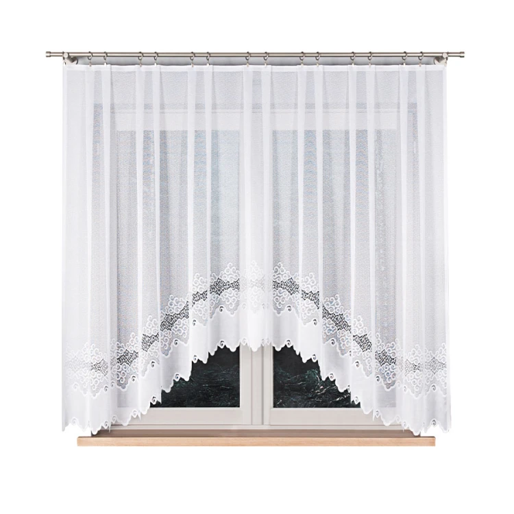 MODESTA Firanka żakardowa gotowa 300x160 cm biała