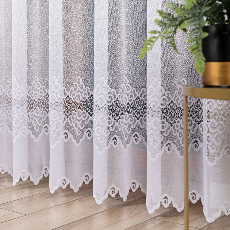 MODESTA Firanka żakardowa gotowa 300x 250 cm biała