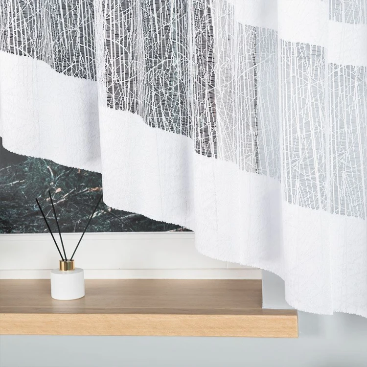 WIKTORIA Firanka żakardowa gotowa 500x160 cm biała