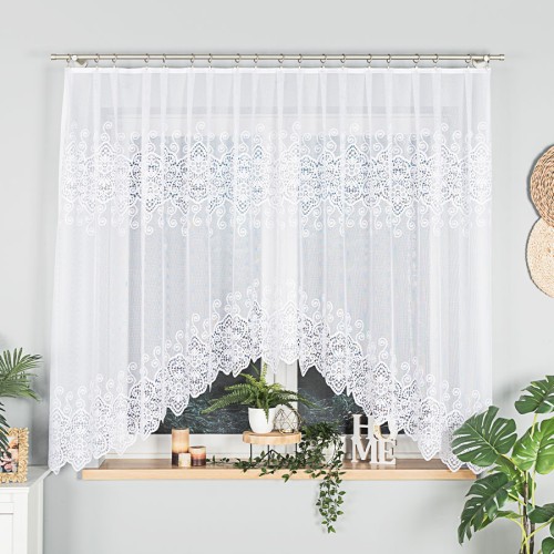 CELINA Firanka żakardowa gotowa 300x160 cm biała