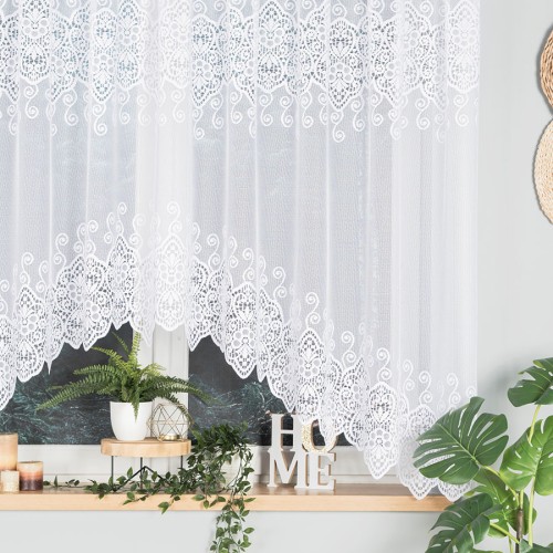 CELINA Firanka żakardowa gotowa 300x160 cm biała