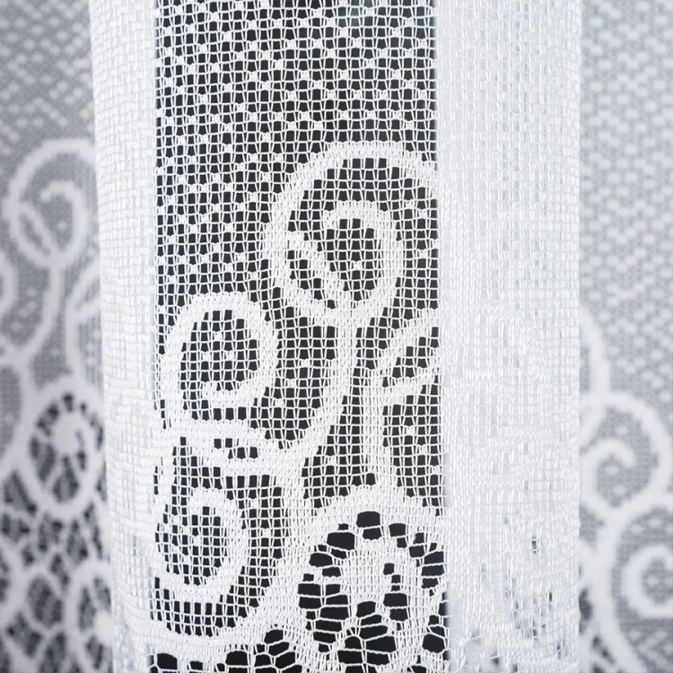 VIOLETTA Firanka żakardowa odpasowana 470x 160 cm biała